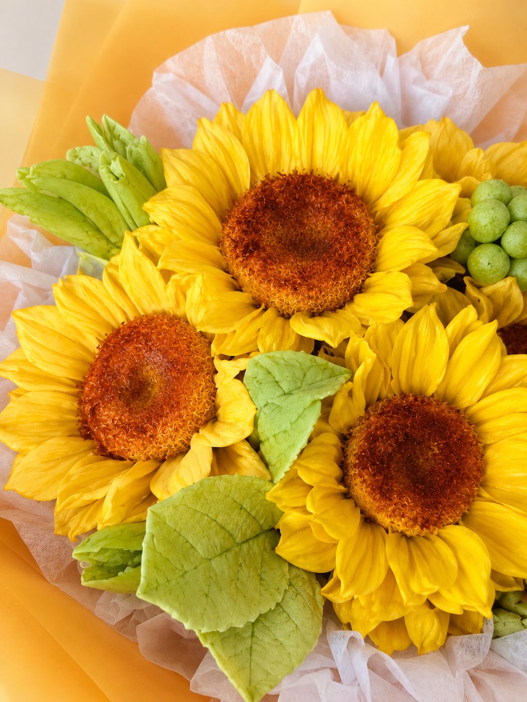 Tuscan Sunrise buchet cu floarea-soarelui din bezea